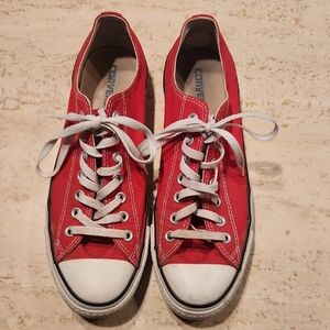 Converse All-Star Red Canvas Shoes 9.5
